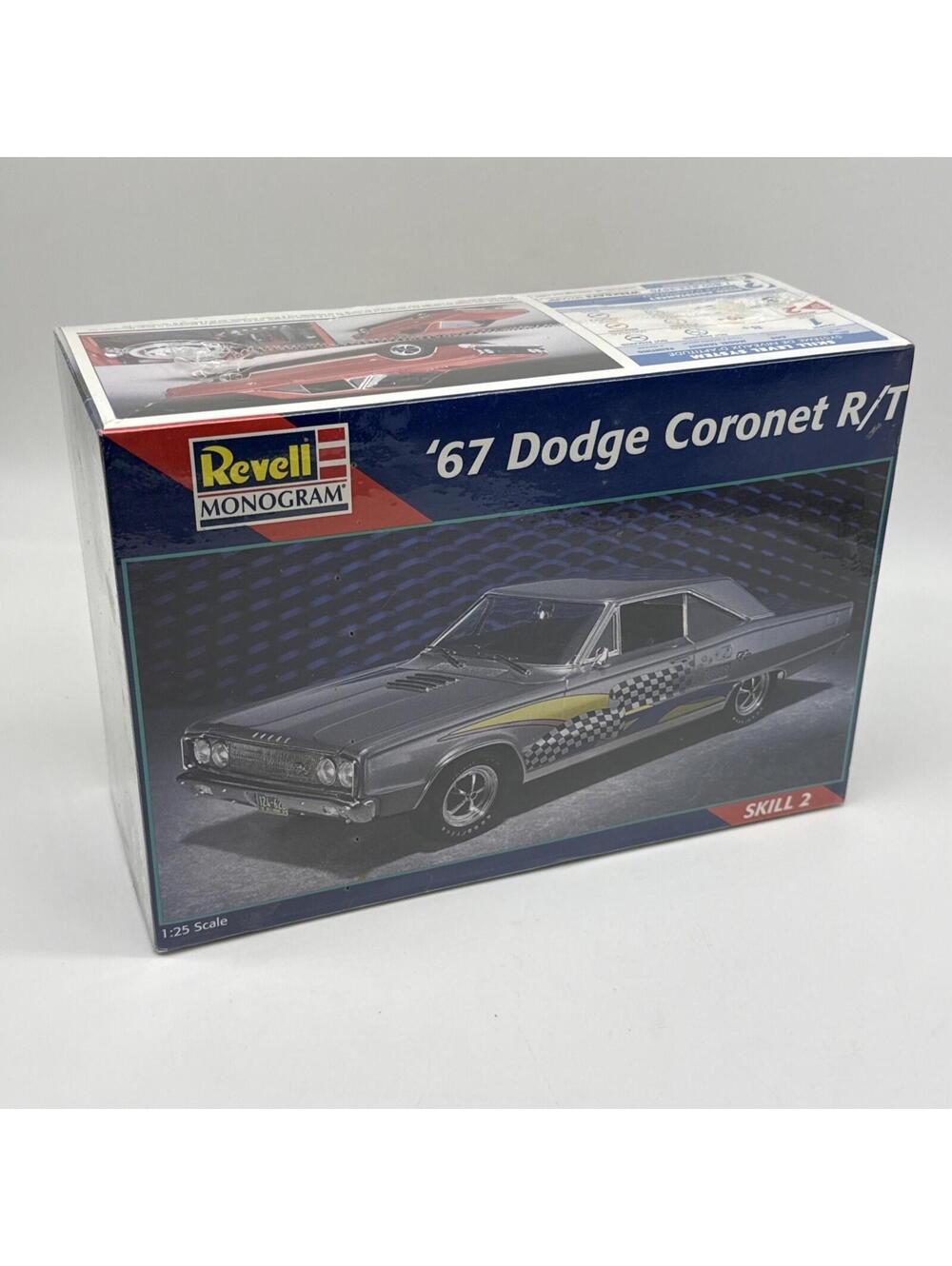 NEW SEALED Vtg 1997 Revell/Monogram 1:25 '67 DODGE CORONET R/T Kit #85-7629